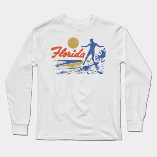 Vintage Florida Surfing Travel Souvenir Long Sleeve T-Shirt